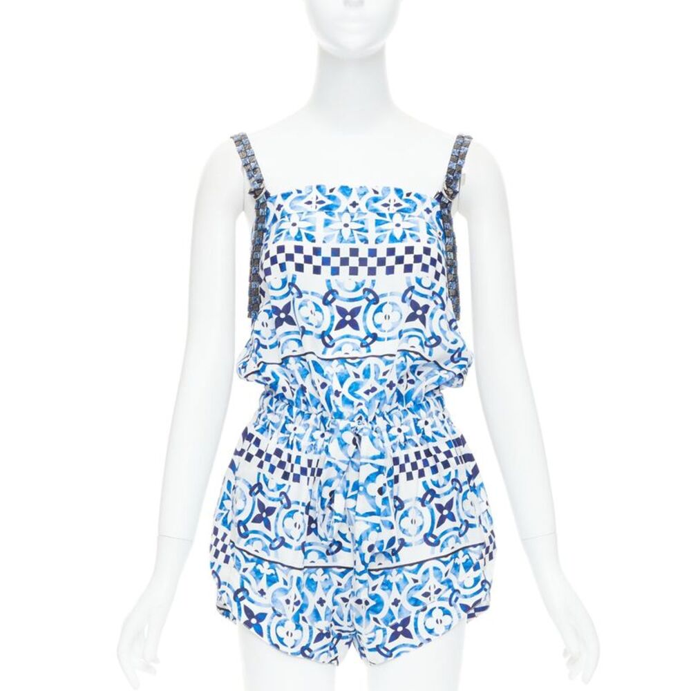 Louis Vuitton Silk Monogram Playsuit